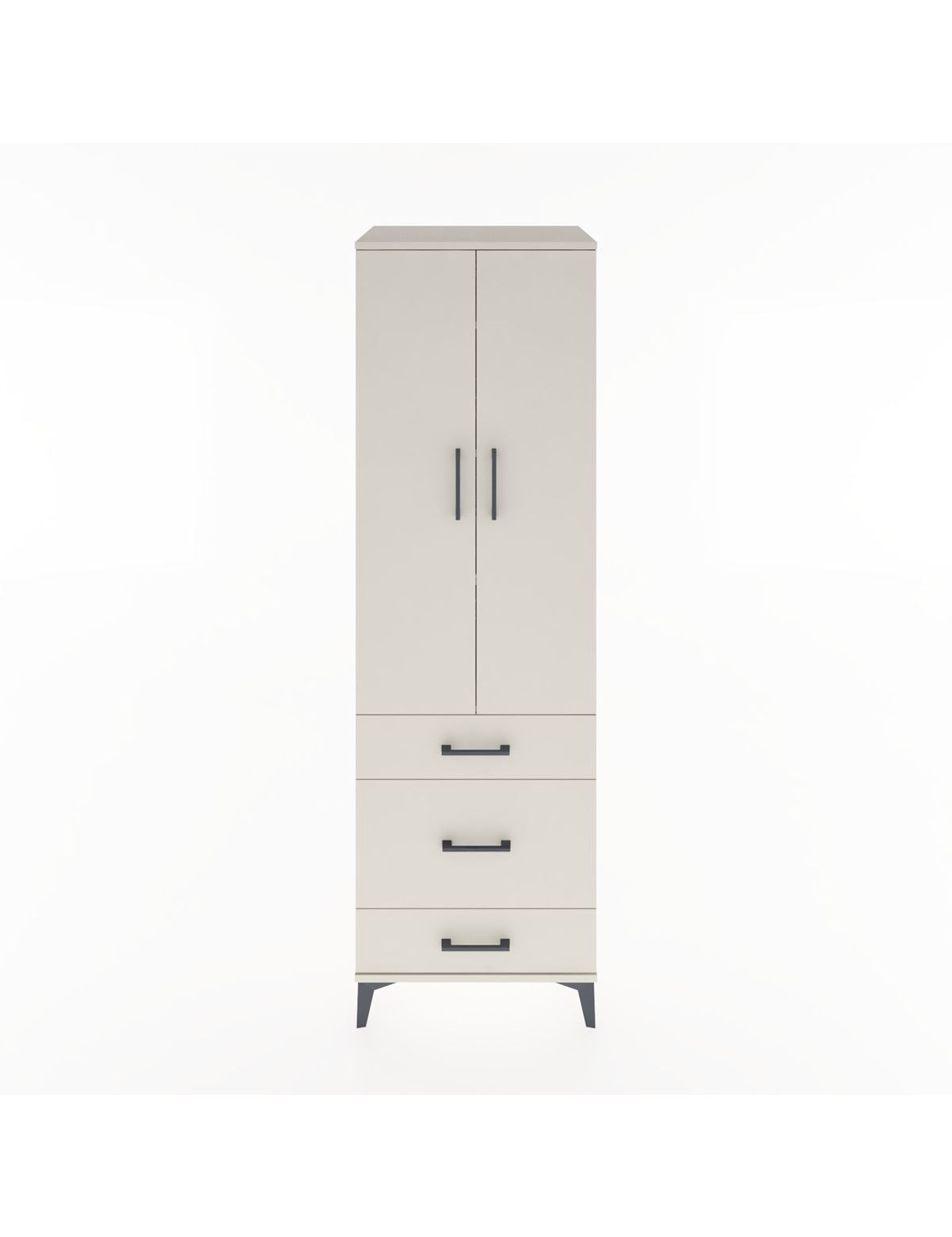 Hyperion Dolap 4 Raflı 3 Çekmeceli 2 Kapaklı 60x44x195 Aytaşı-Aytaşı