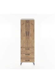 Hyperion Dolap 4 Raflı 3 Çekmeceli 2 Kapaklı 60x44x195 Aytaşı-Çam