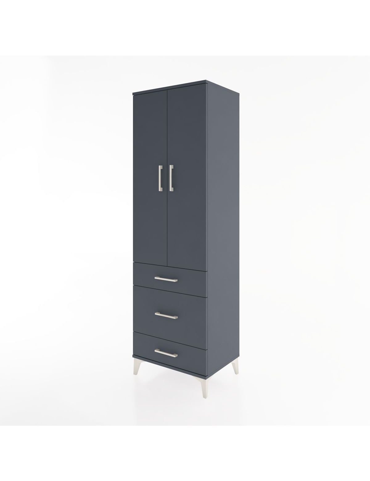 Hyperion Dolap 4 Raflı 3 Çekmeceli 2 Kapaklı 60x44x195 - S59M032V5B