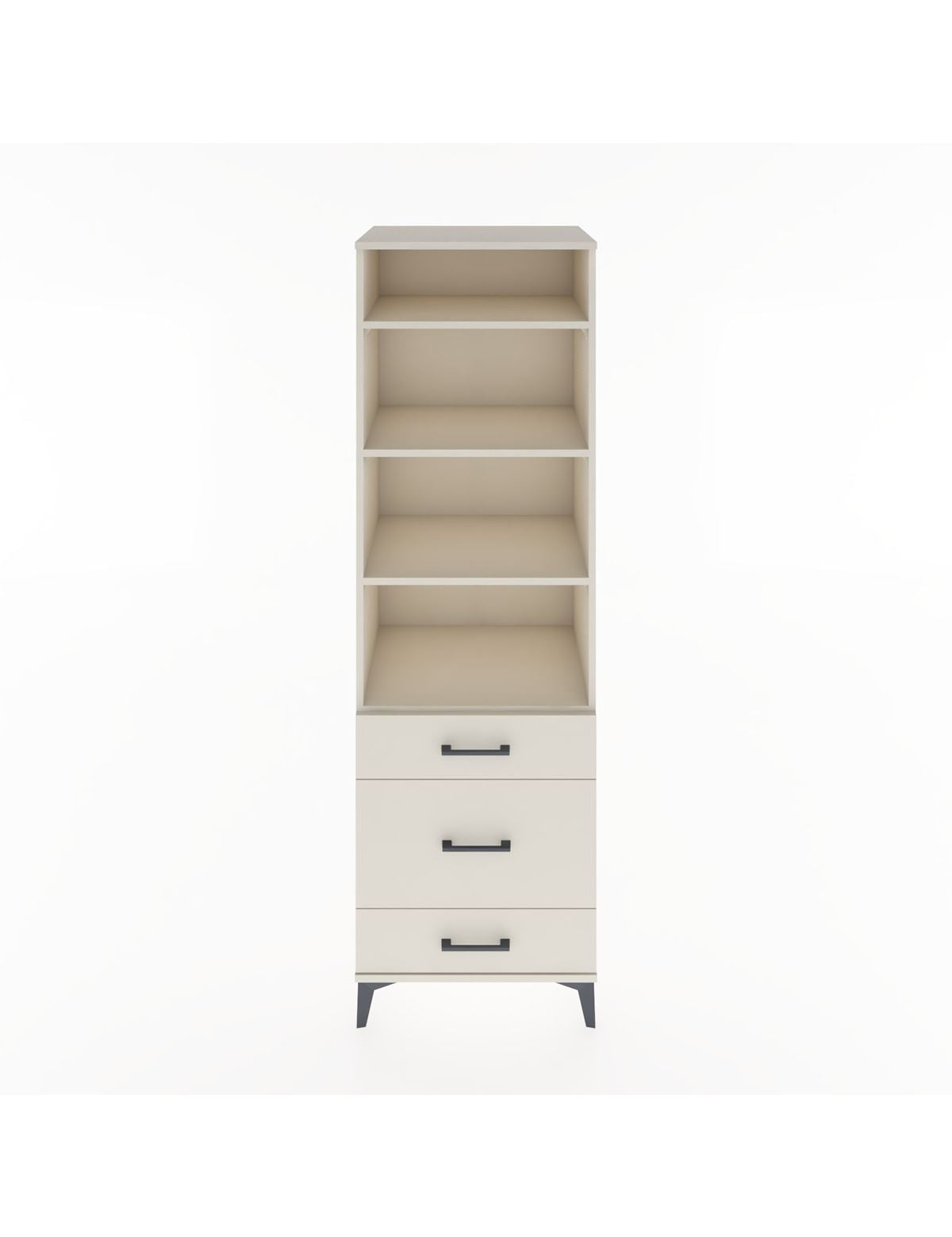 Hyperion Dolap 4 Raflı 3 Çekmeceli 60x44x195 Aytaşı-Aytaşı