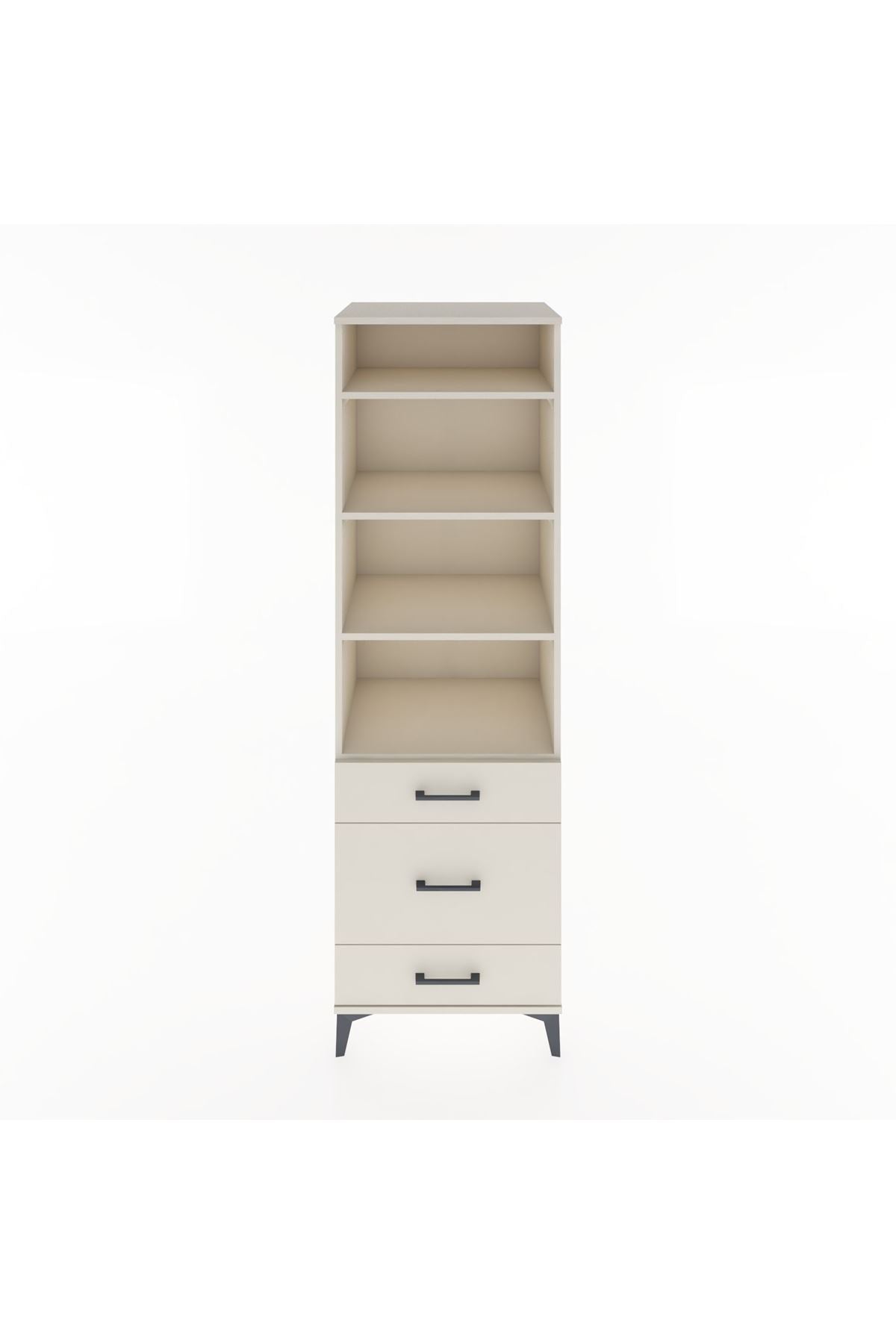 Hyperion Dolap 4 Raflı 3 Çekmeceli 60x44x195 Aytaşı-Aytaşı