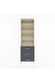 Hyperion Dolap 4 Raflı 3 Çekmeceli 60x44x195 Aytaşı-Antrasit