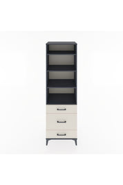 Hyperion Dolap 4 Raflı 3 Çekmeceli 60x44x195 Antrasit-Aytaşı