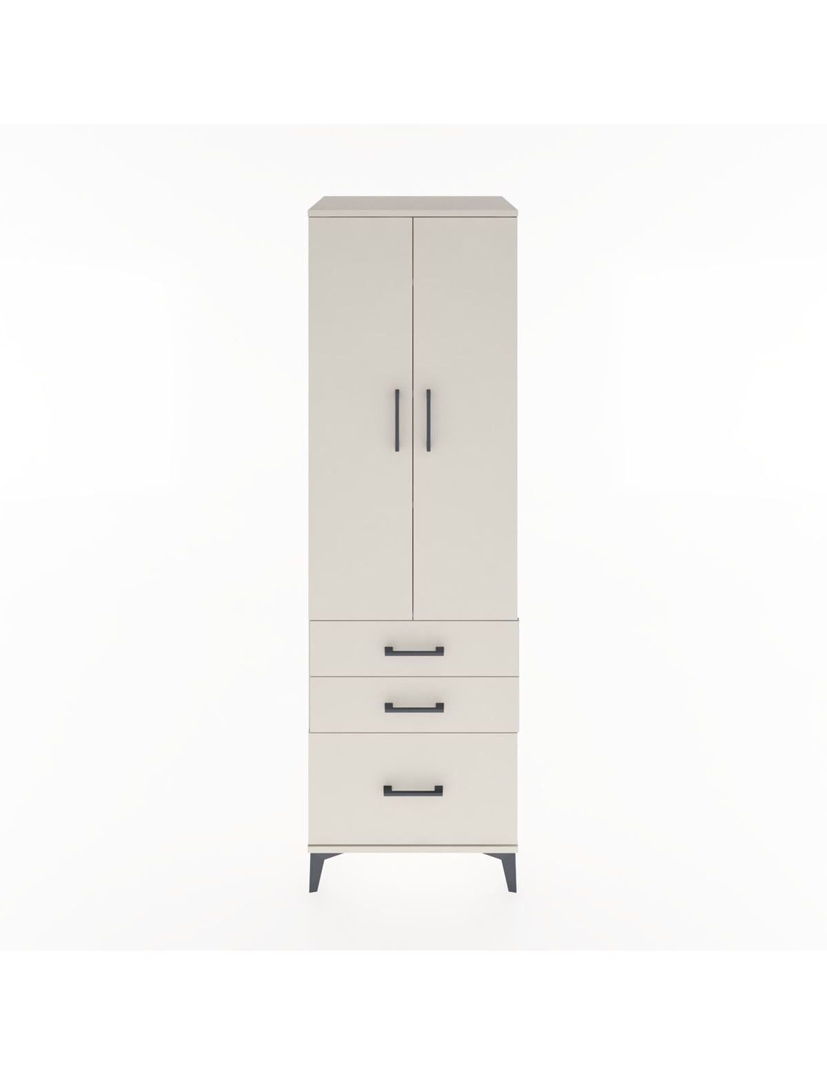 Hyperion Dolap 4 Raflı 3 Çekmeceli 2 Kapaklı 60x44x195 Aytaşı-Aytaşı