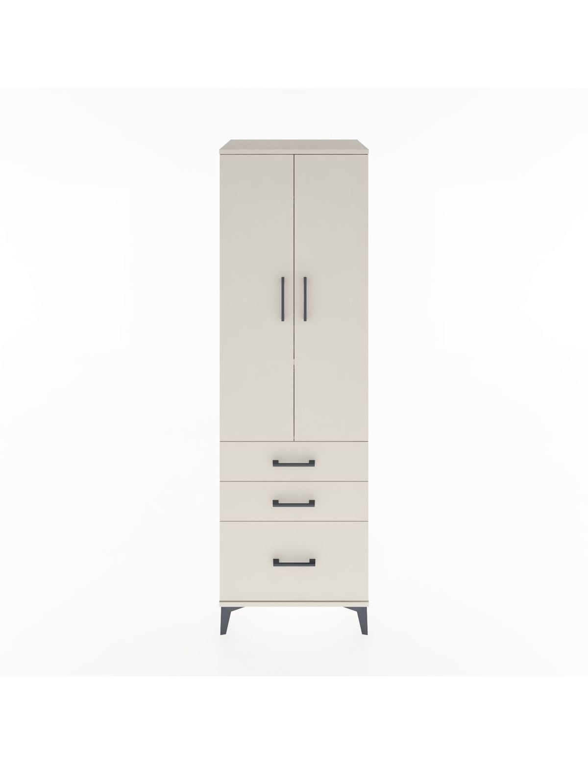 Hyperion Dolap 2 Raflı 3 Çekmeceli Tek Askılı 60x44x195 Aytaşı-Aytaşı