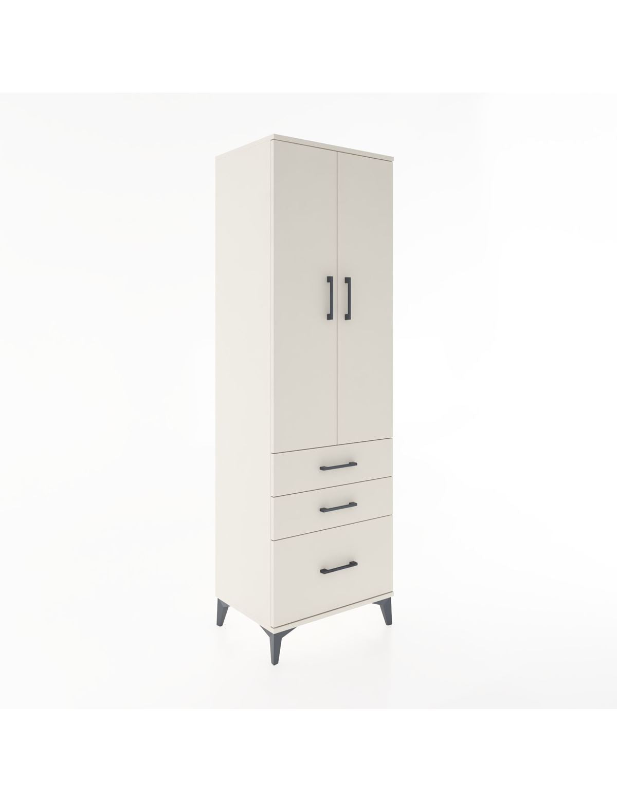 Hyperion Dolap 2 Raflı 3 Çekmeceli Tek Askılı 60x44x195 Aytaşı-Aytaşı