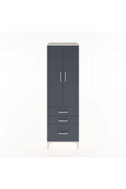 Hyperion Dolap 2 Raflı 3 Çekmeceli Tek Askılı 60x44x195 Aytaşı-Antrasit