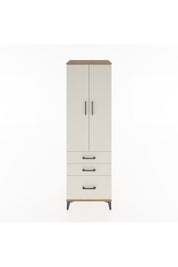 Hyperion Dolap 2 Raflı 3 Çekmeceli Tek Askılı 60x44x195 Çam-Aytaşı