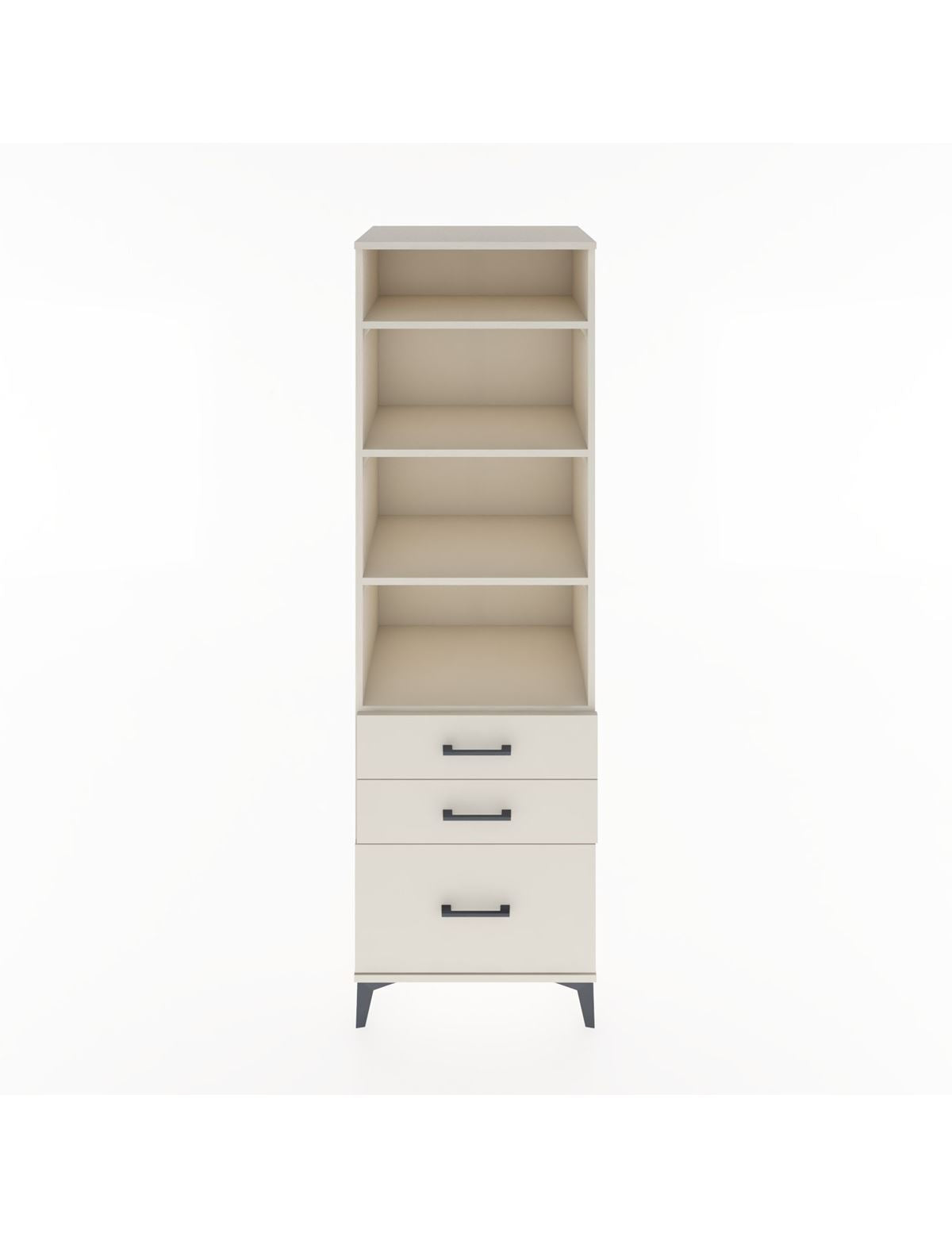 Hyperion Dolap 4 Raflı 3 Çekmeceli 60x44x195 Aytaşı-Aytaşı