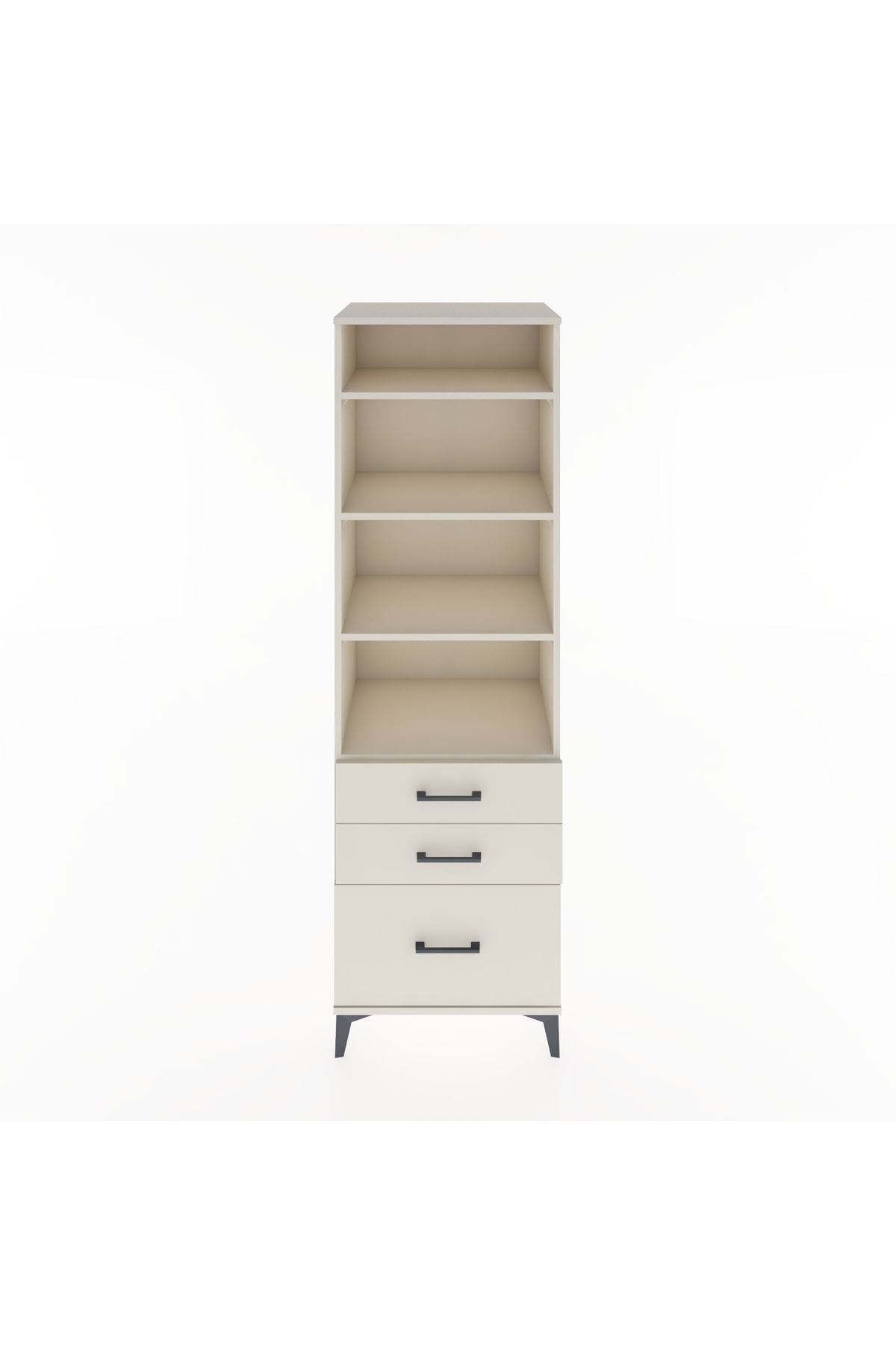 Hyperion Dolap 4 Raflı 3 Çekmeceli 60x44x195 Aytaşı-Aytaşı