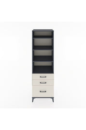 Hyperion Dolap 4 Raflı 3 Çekmeceli 60x44x195 Antrasit-Aytaşı