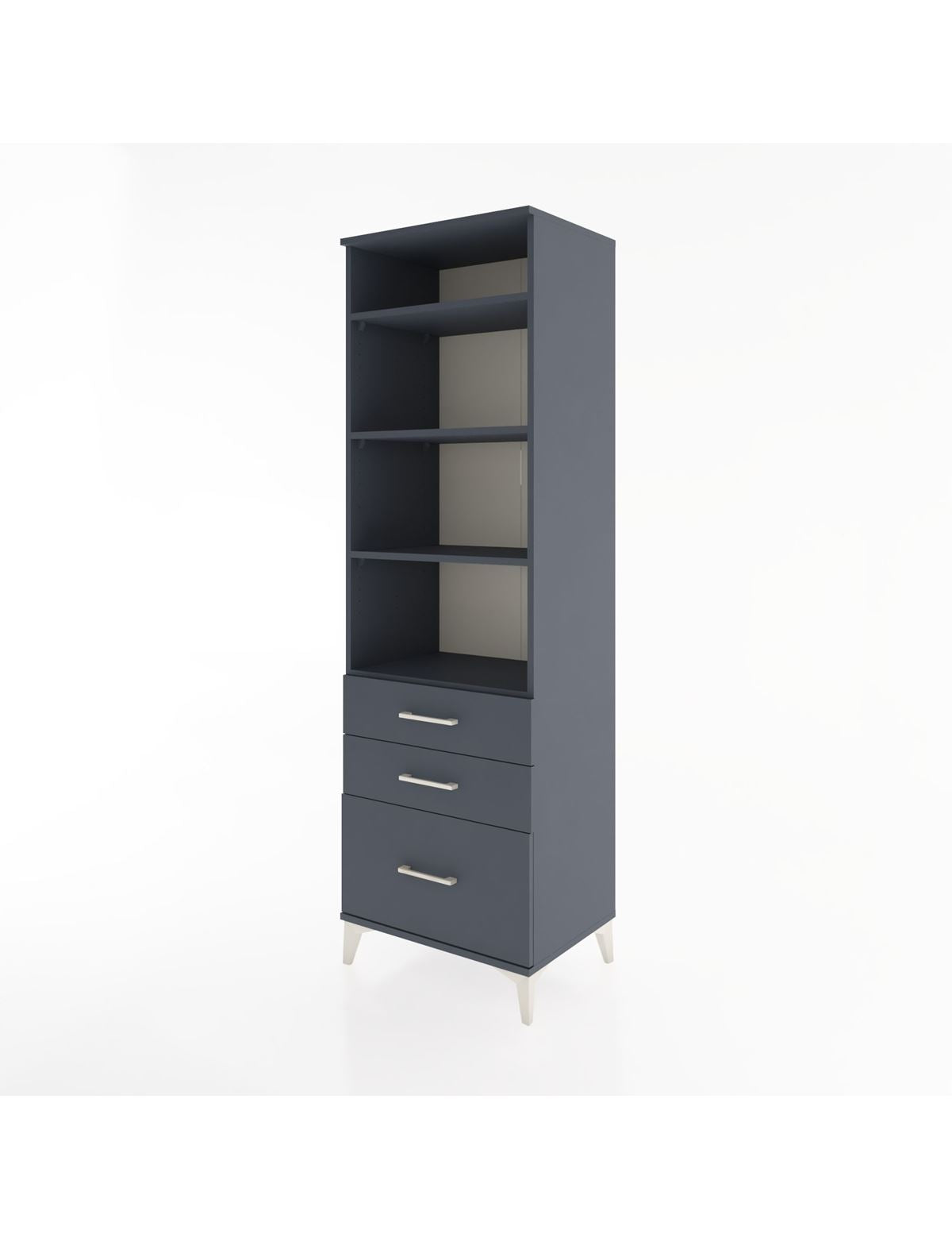 Hyperion Dolap 4 Raflı 3 Çekmeceli 60x44x195 - S59M036V5B