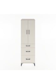 Hyperion Dolap Tek Raflı 3 Çekmeceli Tek Askılı 60x44x195 Aytaşı-Aytaşı