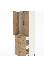 Hyperion Dolap Tek Raflı 3 Çekmeceli Tek Askılı 60x44x195 Aytaşı-Çam