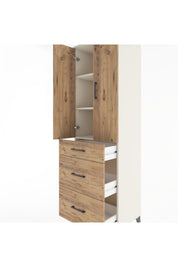 Hyperion Dolap 3 Raflı 3 Çekmeceli 2 Kapaklı 60x44x195 Aytaşı-Çam