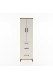 Hyperion Dolap 3 Raflı 3 Çekmeceli 2 Kapaklı 60x44x195 Çam-Aytaşı