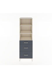 Hyperion Dolap 3 Raflı 3 Çekmeceli 60x44x195 Aytaşı-Antrasit