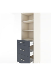 Hyperion Dolap 3 Raflı 3 Çekmeceli 60x44x195 Aytaşı-Antrasit