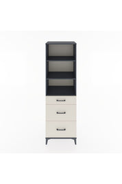 Hyperion Dolap 3 Raflı 3 Çekmeceli 60x44x195 Antrasit-Aytaşı