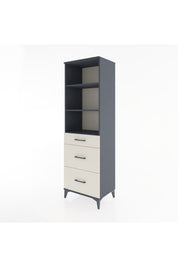 Hyperion Dolap 3 Raflı 3 Çekmeceli 60x44x195 Antrasit-Aytaşı