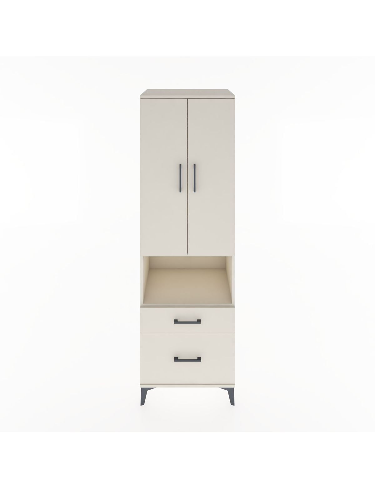 Hyperion Dolap 2 Raflı 2 Çekmeceli Tek Askılı 60x44x195 Aytaşı-Aytaşı