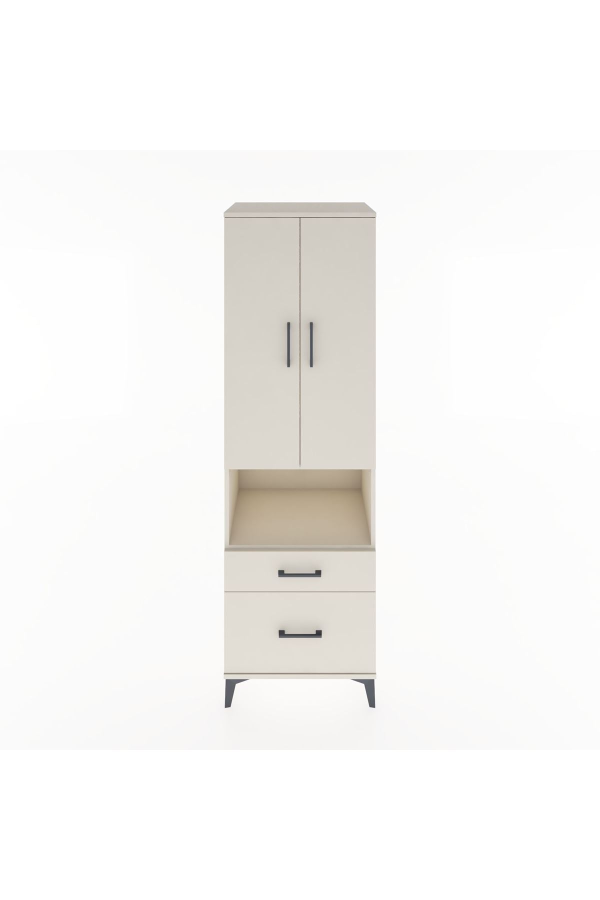 Hyperion Dolap 2 Raflı 2 Çekmeceli Tek Askılı 60x44x195 Aytaşı-Aytaşı