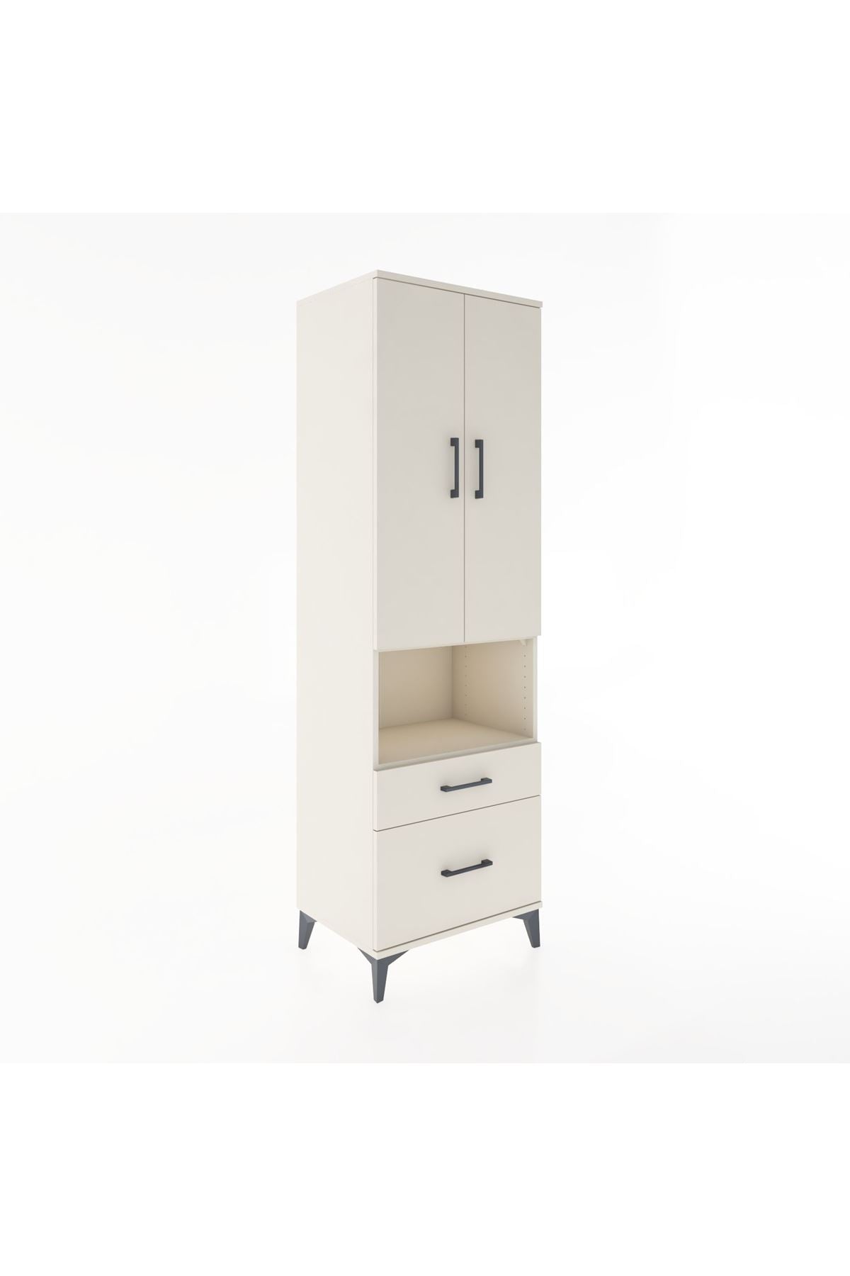 Hyperion Dolap 2 Raflı 2 Çekmeceli Tek Askılı 60x44x195 Aytaşı-Aytaşı