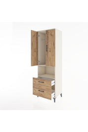 Hyperion Dolap 2 Raflı 2 Çekmeceli Tek Askılı 60x44x195 Aytaşı-Çam