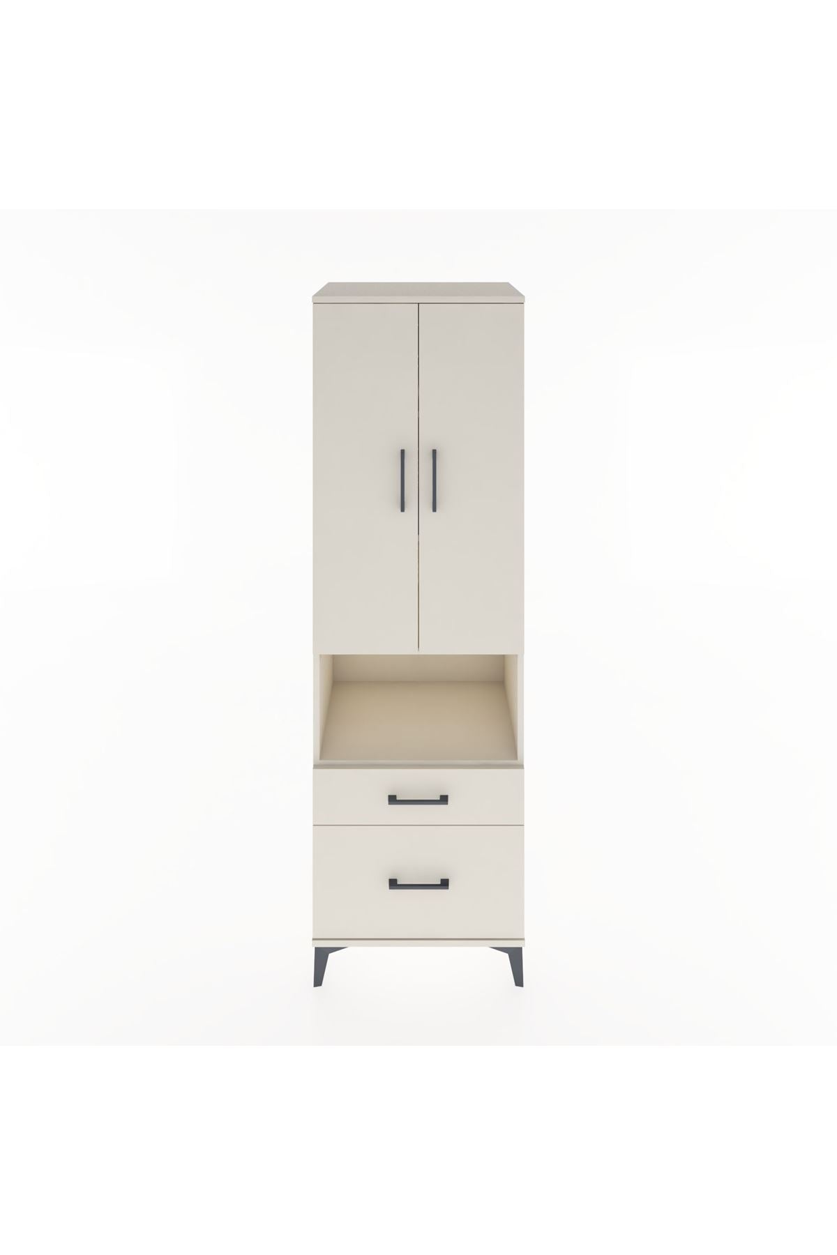 Hyperion Dolap 4 Raflı 2 Çekmeceli 2 Kapaklı 60x44x195 Aytaşı-Aytaşı