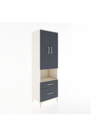 Hyperion Dolap 4 Raflı 2 Çekmeceli 2 Kapaklı 60x44x195 Aytaşı-Antrasit