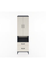 Hyperion Dolap 4 Raflı 2 Çekmeceli 2 Kapaklı 60x44x195