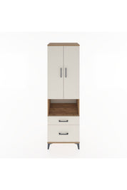 Hyperion Dolap 4 Raflı 2 Çekmeceli 2 Kapaklı 60x44x195 Çam-Aytaşı