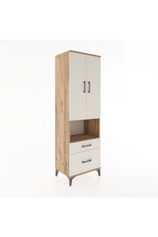 Hyperion Dolap 4 Raflı 2 Çekmeceli 2 Kapaklı 60x44x195 Çam-Aytaşı