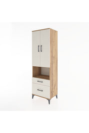 Hyperion Dolap 4 Raflı 2 Çekmeceli 2 Kapaklı 60x44x195 Çam-Aytaşı