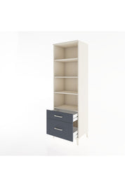 Hyperion Dolap 4 Raflı 2 Çekmeceli 60x44x195 Aytaşı-Antrasit