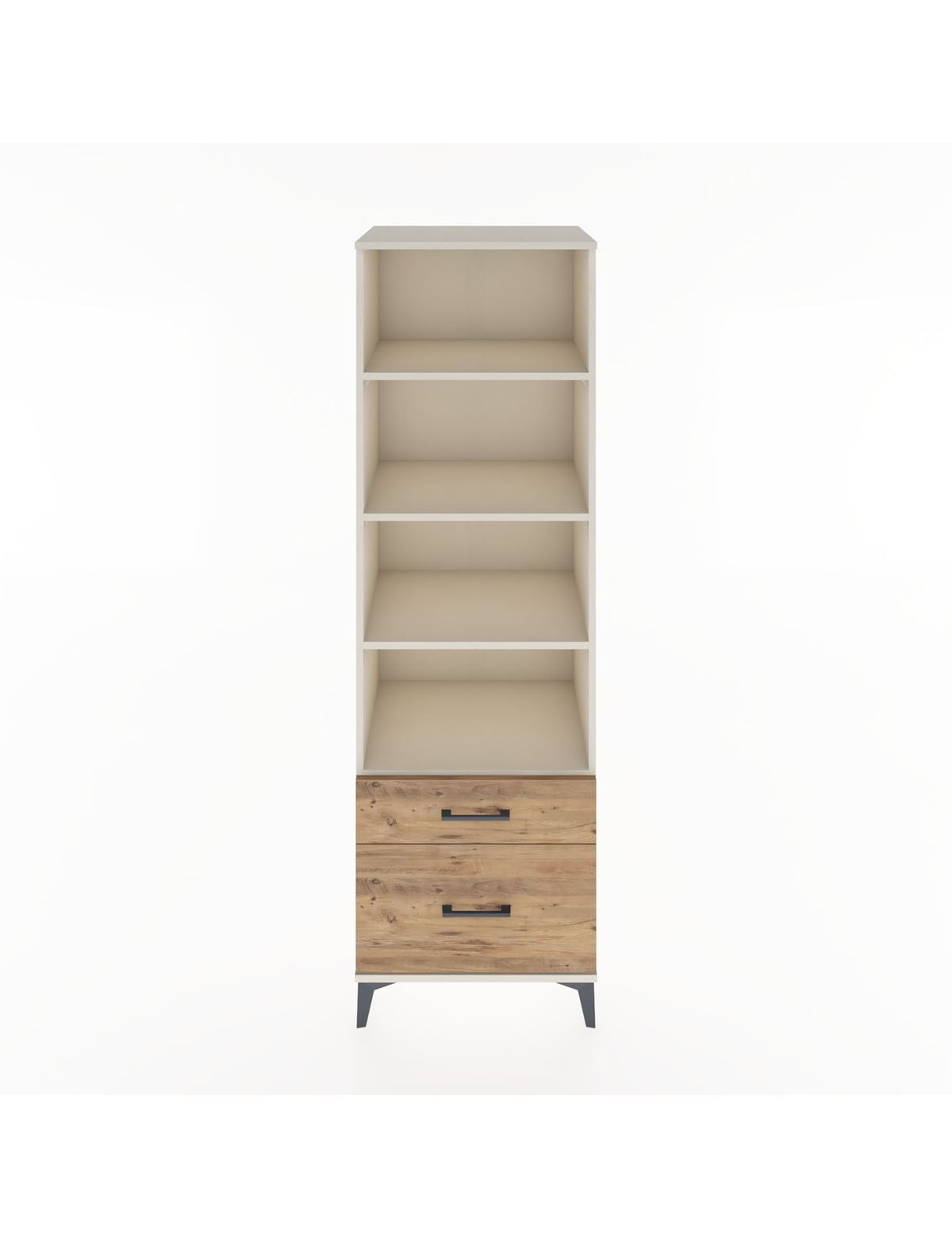 Hyperion Dolap 4 Raflı 2 Çekmeceli 60x44x195 Aytaşı-Çam