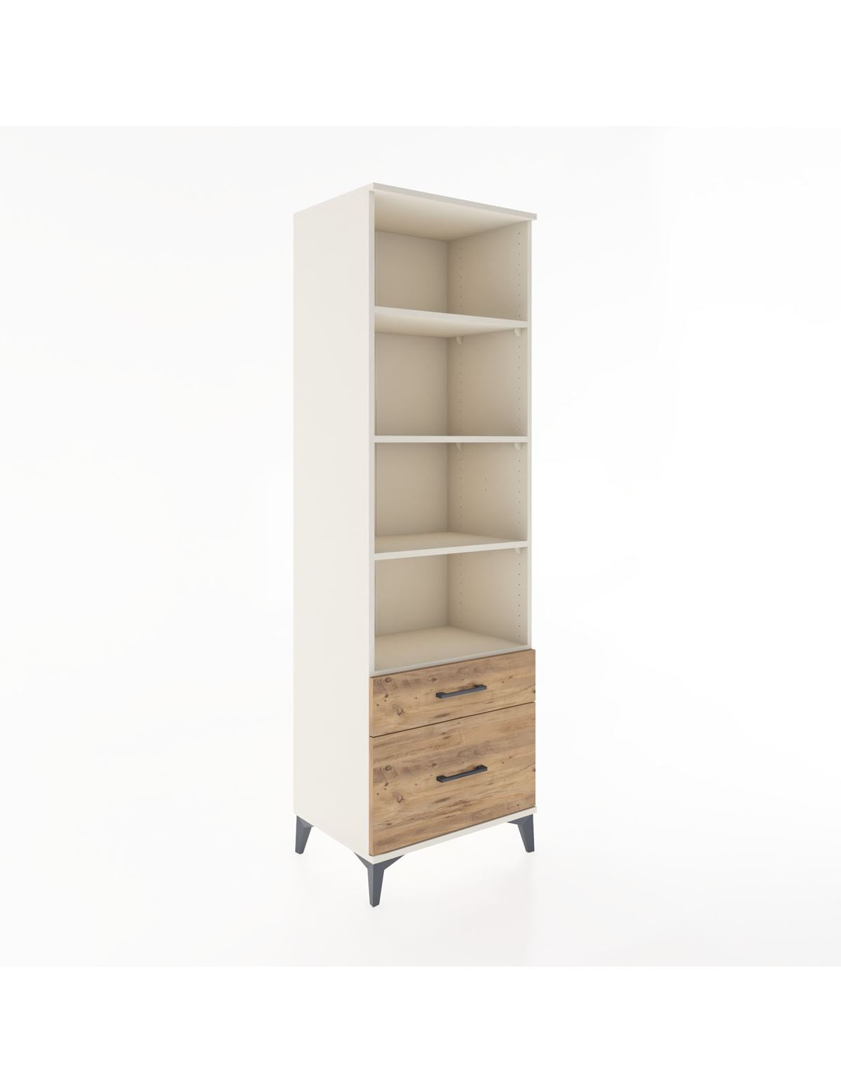 Hyperion Dolap 4 Raflı 2 Çekmeceli 60x44x195 Aytaşı-Çam