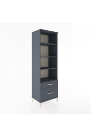 Hyperion Dolap 4 Raflı 2 Çekmeceli 60x44x195 Antrasit-Antrasit