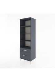 Hyperion Dolap 4 Raflı 2 Çekmeceli 60x44x195 Antrasit-Antrasit