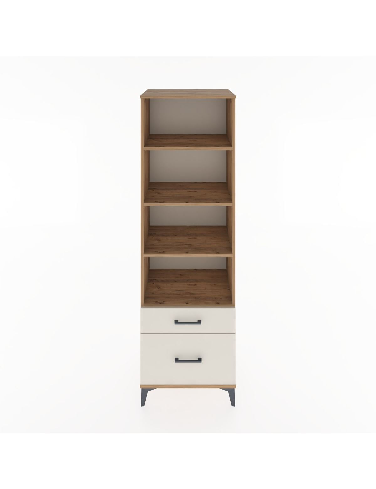 Hyperion Dolap 4 Raflı 2 Çekmeceli 60x44x195 Çam-Aytaşı