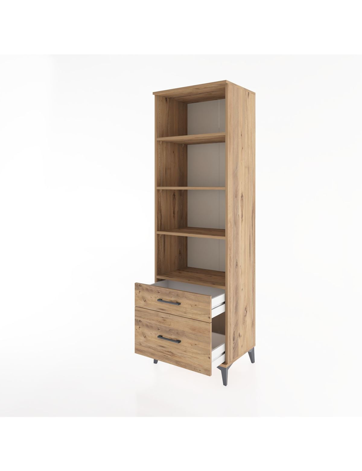Hyperion Dolap 4 Raflı 2 Çekmeceli 60x44x195 - S59M042V9B