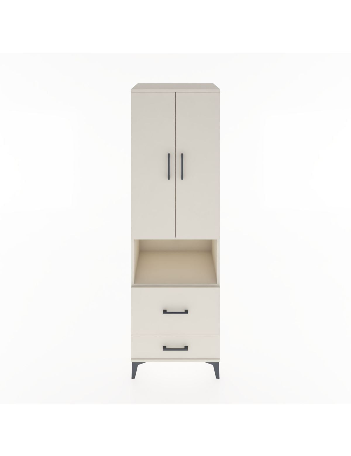 Hyperion Dolap 2 Raflı 2 Çekmeceli Tek Askılı 60x44x195 Aytaşı-Aytaşı