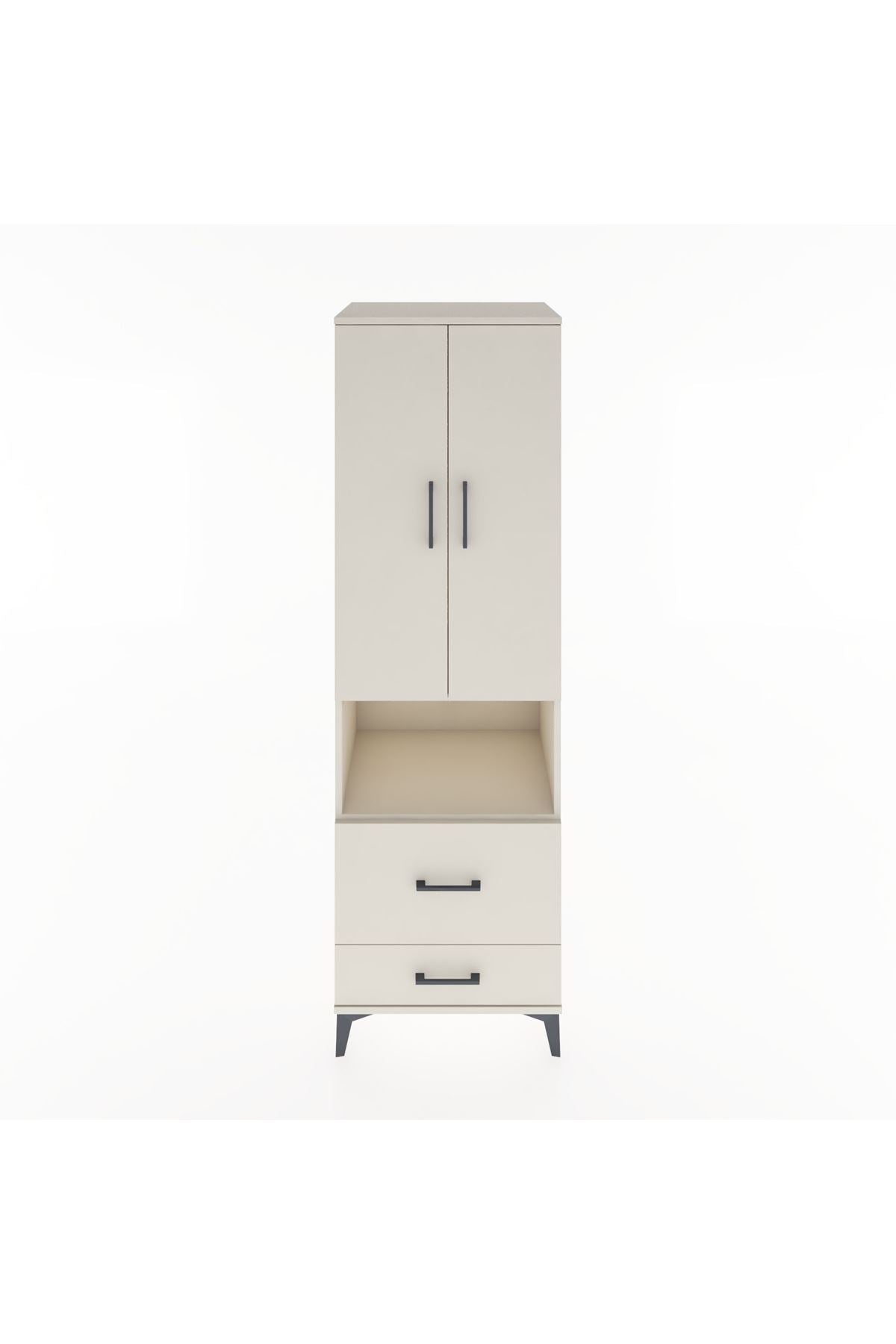 Hyperion Dolap 2 Raflı 2 Çekmeceli Tek Askılı 60x44x195 Aytaşı-Aytaşı