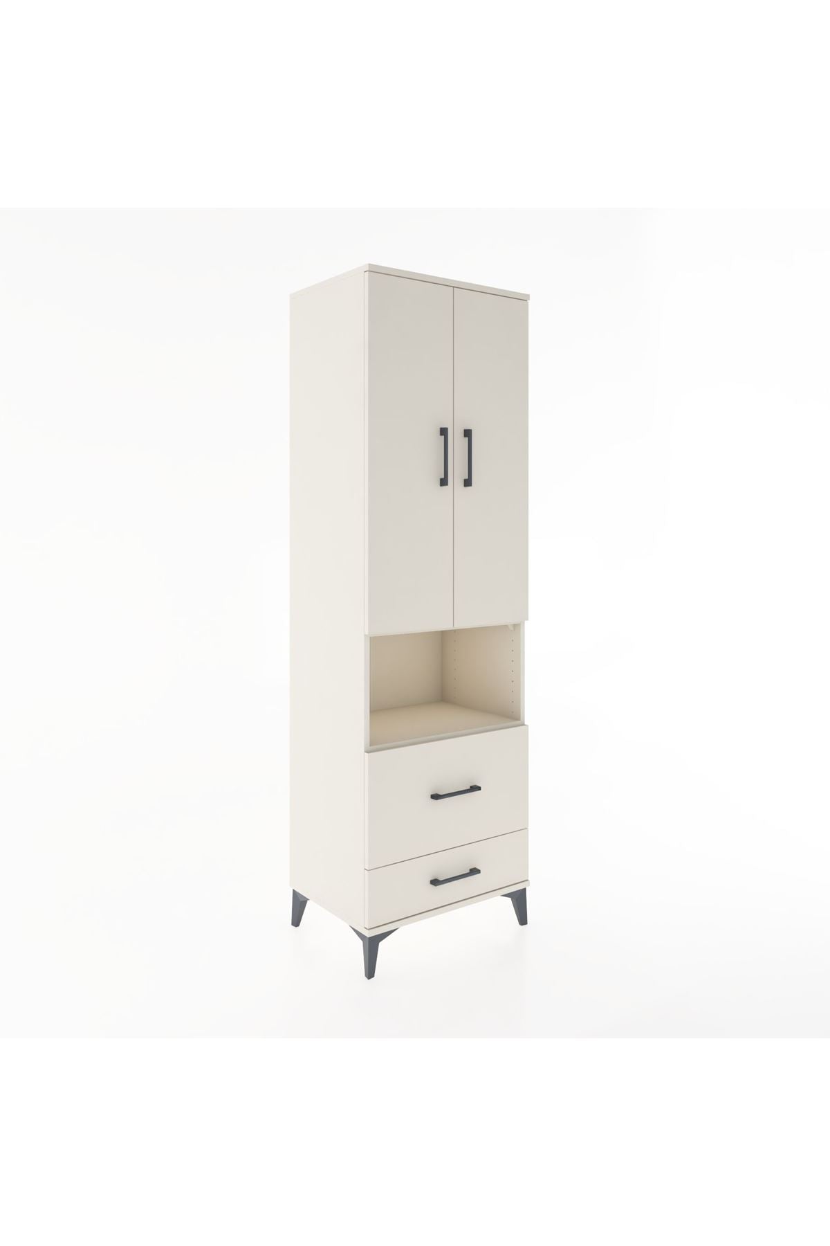 Hyperion Dolap 2 Raflı 2 Çekmeceli Tek Askılı 60x44x195 Aytaşı-Aytaşı