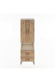 Hyperion Dolap 2 Raflı 2 Çekmeceli Tek Askılı 60x44x195 Aytaşı-Çam