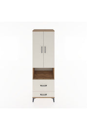 Hyperion Dolap 2 Raflı 2 Çekmeceli Tek Askılı 60x44x195 Çam-Aytaşı