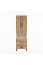 Hyperion Dolap 4 Raflı 2 Çekmeceli 2 Kapaklı 60x44x195 Aytaşı-Çam