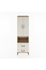 Hyperion Dolap 4 Raflı 2 Çekmeceli 2 Kapaklı 60x44x195 Çam-Aytaşı