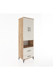 Hyperion Dolap 4 Raflı 2 Çekmeceli 2 Kapaklı 60x44x195 Çam-Aytaşı