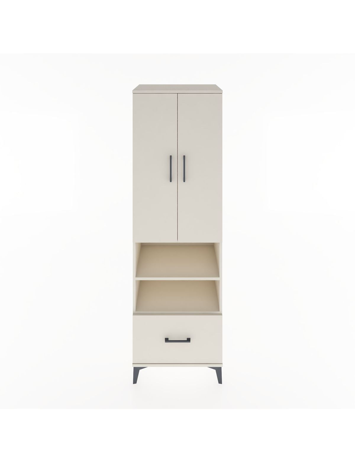 Hyperion Dolap 3 Raflı Tek Çekmeceli Tek Askılı 60x44x195 Aytaşı-Aytaşı